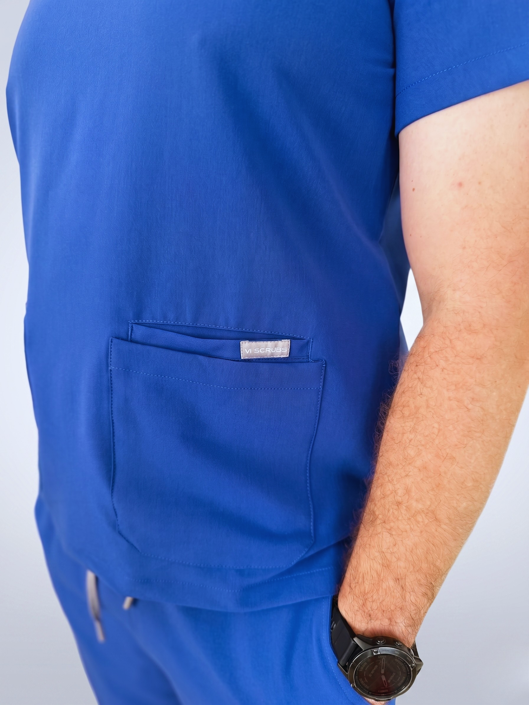 Men's Scrub Top Black