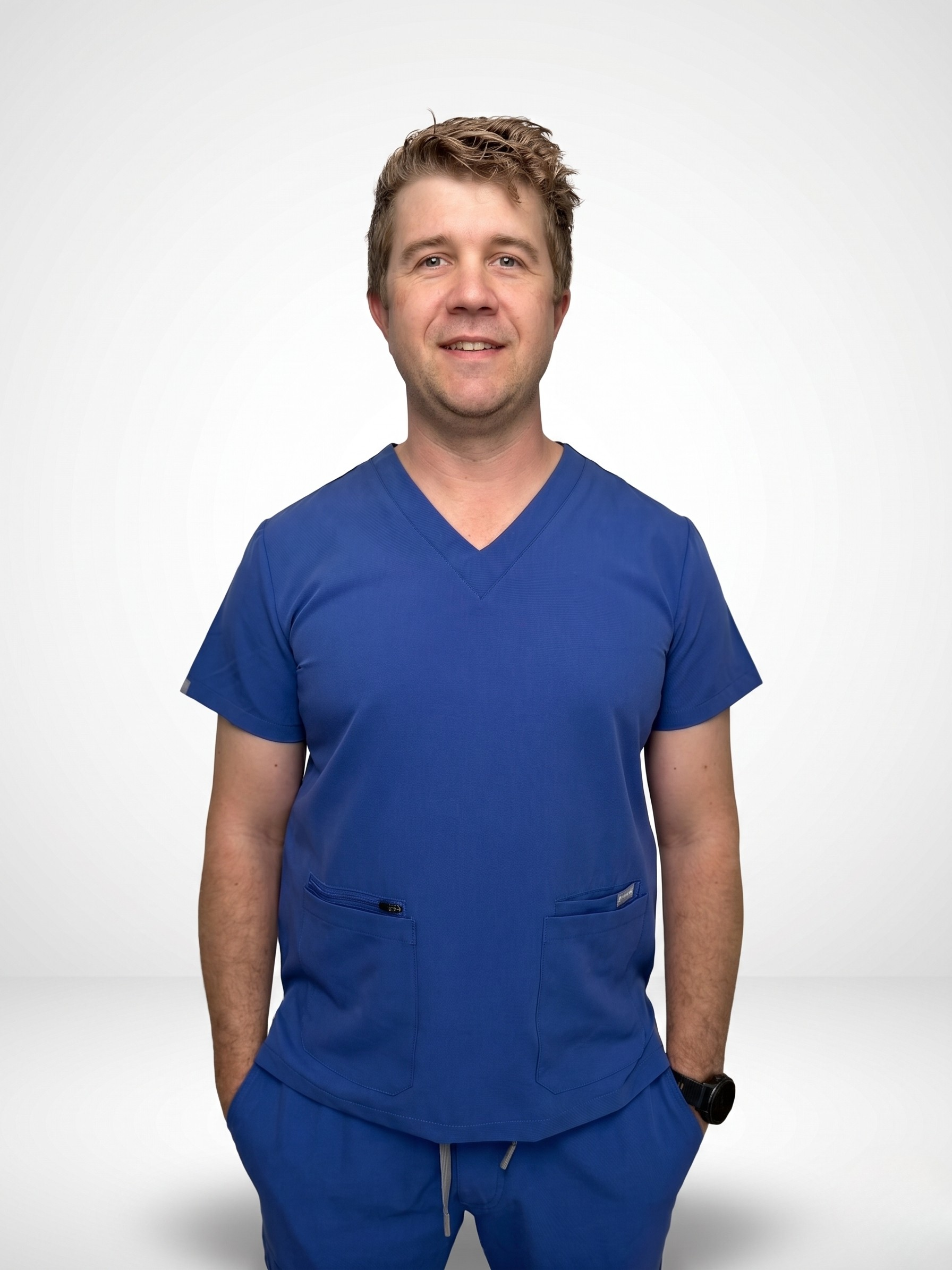 Men's Scrub Top Navy