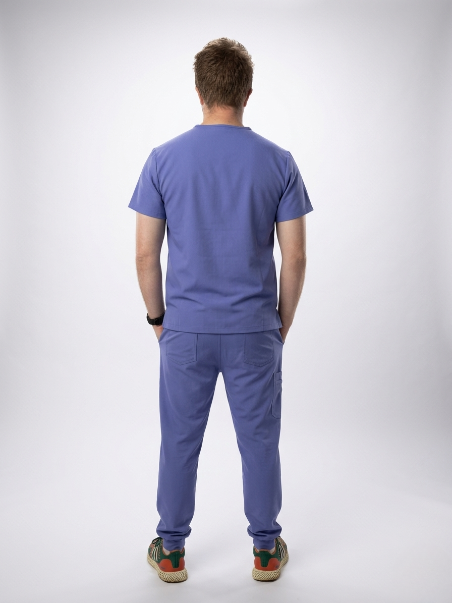 Men's Scrub Top Black