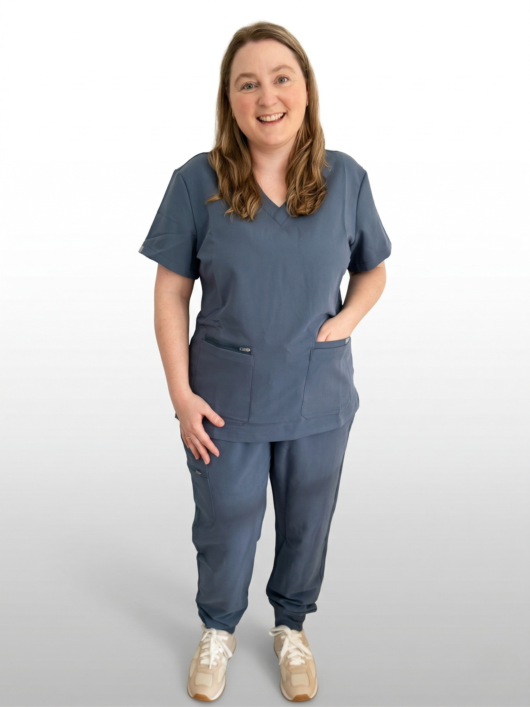 Women's Scrub Top Blue