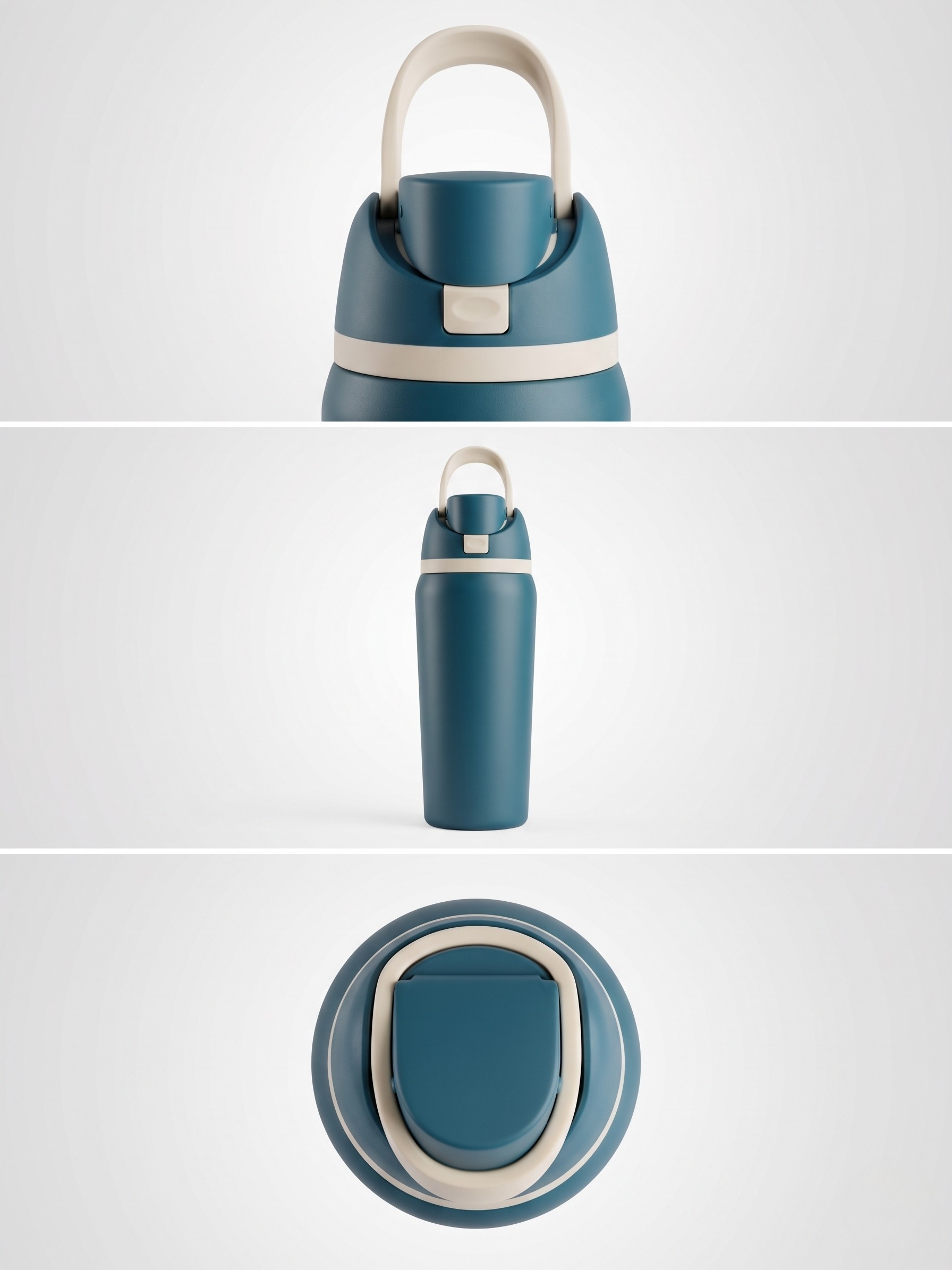 Vi Scrubs Vital Hydration Water Bottle Teal